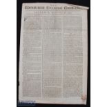 1772 St Andrews Golfing Announcement in The Edinburgh Evening Courant newspaper Saturday 26