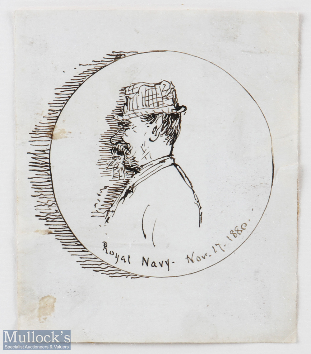 THOMAS HODGE (b.1827-d.1907) - Royal and Ancient Golf Club St Andrews Personality- head and shoulder - Image 2 of 2