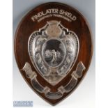 1910 Findlater Silver Shield Assistants Tournament - large and imposing shield with oval period