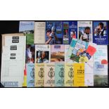 1988-1998 Open Golf Championship Programmes, score cards, tickets, to include 1988 Royal Lytham & St