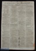 1794 The Honourable Company of Golfers golfing announcement in The Caledonian Mercury newspaper