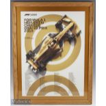 2019 F1 Formula 1 Heineken China Grand Prix Framed poster. A limited edition of the 1000th Grand