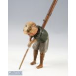 A Schoenhut Co, Tommy Green golfing figure c1920s with maker's plaque to full length club shaft,
