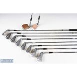 MacGregor Tour Forged 'Colokrom' Golf irons Reg M85 (x10) includes 2, 3, 4, 5, 6, 7, 8, 9, P & S,