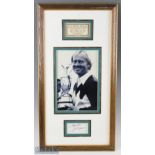 Jack Nicklaus Golf Open Winner Photograph, a winner of all four majors mounted with a strong