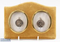 2x Stanmore Golf Club (Founded 1893) Monthly silver medals - both hallmarked 1900 and 1902 and