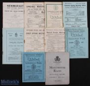 1921-1946 Horse Racing Race Score Cards, a collection to include Lingfield Park 9th July 1921+3rd