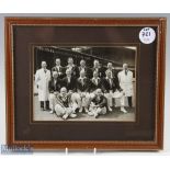 Rare Multi-Signed c.1930s 'England Reunion' Cricket Photograph with signatures featuring Jack Hobbs,