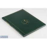 2005 Masters Golf Annual - won by Iger Woods, his 4th - original green and leather gilt boards