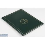 1995 Masters Golf Annual - won by Ben Crenshaw - original green and leather gilt boards comprising