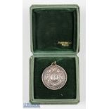 1960 France v England Amateur International golf participants medal and case - engraved on the