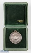 1960 France v England Amateur International golf participants medal and case - engraved on the
