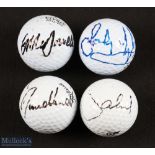 Collection of British Major Golf Winners and Ryder Cup players signed golf balls (4) - to include