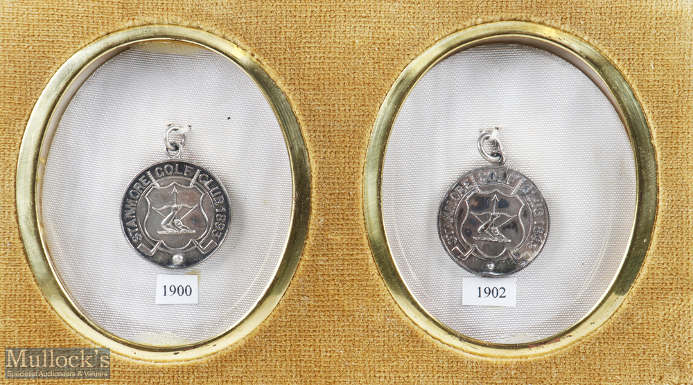 2x Stanmore Golf Club (Founded 1893) Monthly silver medals - both hallmarked 1900 and 1902 and - Image 2 of 2