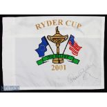2001 The Belfry Ryder Cup Signed Pin Flag, signed by Paul McGinley - this has been mounted with