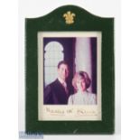 Charles And Diana - Autograph 8x6 colour photograph dated 1985 showing both Charles and Diana half-