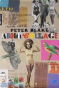 Autograph - Pop Art - Peter Blake fine poster (approx. 750mm x 500mm) promoting one of his