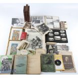 Assorted Ephemera - box containing a good selection including two photo albums showing scenes in