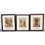 5x Early Humours Military Prints by Harry Payne of the Welsh Fusiliers, Levee Day St James, one o'