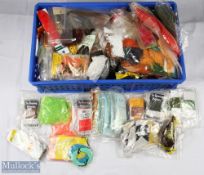 Large collection of assorted fly tying accessories - inc frits, wool, flahs, mylar tubing, chenille,
