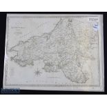 Map of South Wales 1805 - engraved by J Cary and published by John Stockdale, dated 26th March 1805