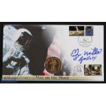 Space Memorabilia - Autograph - Edgar Mitchell, Third Man on The Moon. Commemorative first day cover