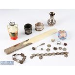 Assorted Collectible Items - inc silver handled ivorine page turner, hallmarked London 1906,