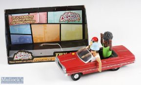 2006 Gemmy Animated Lowrider Car in red with working tune, in original box