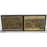 BOER WAR Bacon's South African Pictures - a pair of colour-printed plates of the Siege of