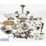 A Collection of Silverplate A1 and other collectables with noted items of a 9 Candle Menorah