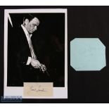 Frank Sinatra - Autograph - two examples of his signature on slips of paper, the one identified as