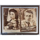 c1955 Very Scarce James Dean Signed German Cinemascope Illustrated Press Brochure of -Rebel