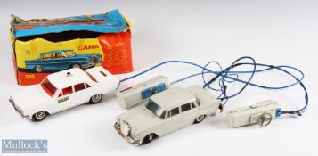 Gama Remote Controlled 575 Opel Admiral Police Car boxed white body with red interior with Polizei