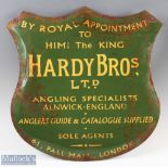 Modern Enamel Hardy Bros Ltd Shop Advertising Sign by Royal Appointment to the King - a well-made