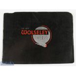 The New Wolsley Twelve 1936 - fine quality 12 page sales catalogue illustrating in multicoloured and