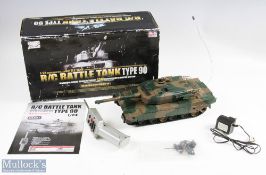 1:24 Defence RC Battle Tank Type 90 - Radio Controlled with Firing Arm - boxed made in China