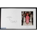 Royalty - Autograph - Queen Elizabeth The Queen Mother - Christmas Card for 1989 featuring a