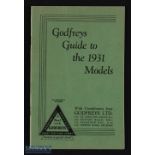 Godfreys Guide to The 1931 Models (Motor Cycles) extensive 38 page catalogue illustrating with