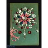Sir Norman Hartnell (1901-1979) The Queen's Dressmaker Signed handmade Christmas card signed '