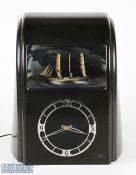 c1940 Vitascope Electric Automated Rocking Bakelite Clock with Sailing Ship clock and movement are