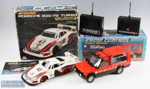 Asahi, Japan Atcomi Porsche 935-78 Turbo Radio Controlled Car 1:14 scale car in Martini livery,