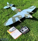 Large Radio-Controlled plane Dynam WWII Spitfire Aeroplane Model, 47" wingspan overall length