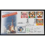 Space Memorabilia - Autographs fine first day cover dated 16th January 2001 to celebrate Space