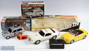 Three Boxed Large-Scale Cars inc remote controlled 1/15 scale Camaro Z28 I poor box, Sonic Control