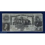 Confederate States of America Confederate States of America $20 Banknote - September 2nd 1861 -