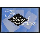 The Riley Aces 1950 fold out poster size brochure with 11 illustrations and detailing their range of