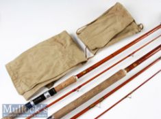 2x Interesting A E Rudge Redditch Made Match/Spinning rods - Good AE Rudge The Dorchester 10ft 2pc