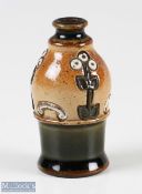 Doulton Lambeth James Jas Shoolbred Miniature Bottle Vase, made for Jas Shoolbred London Draper
