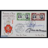 Princess Grace Of Monaco - Autograph first day cover dated 1956, celebrating the marriage of