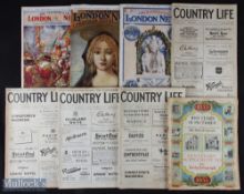1929-1955 large Folio Magazines: a selection to include Country Life Magazine Sept 28th, 1929, Oct